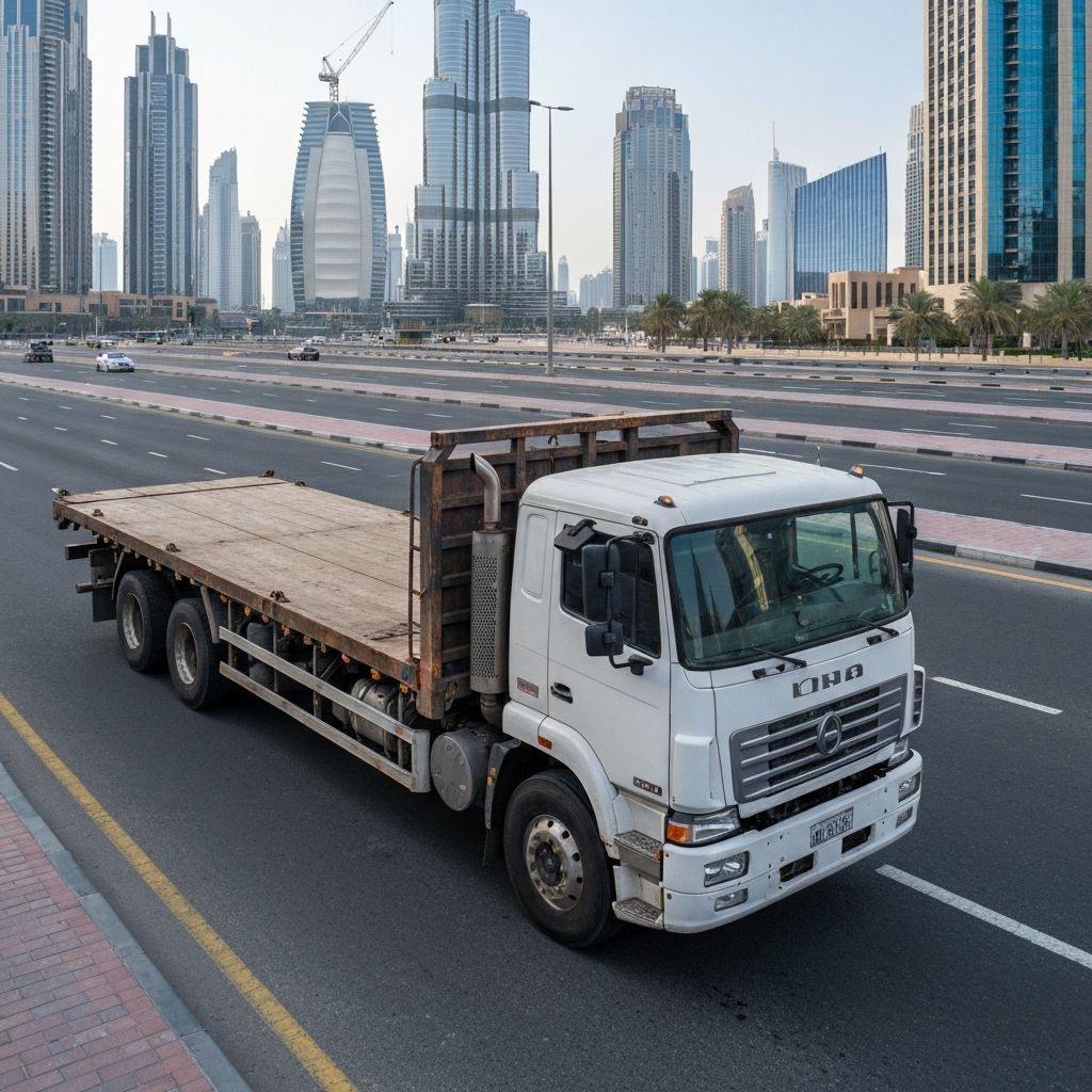 10 Ton Truck for rent in Dubai - Al-Amanah Transport