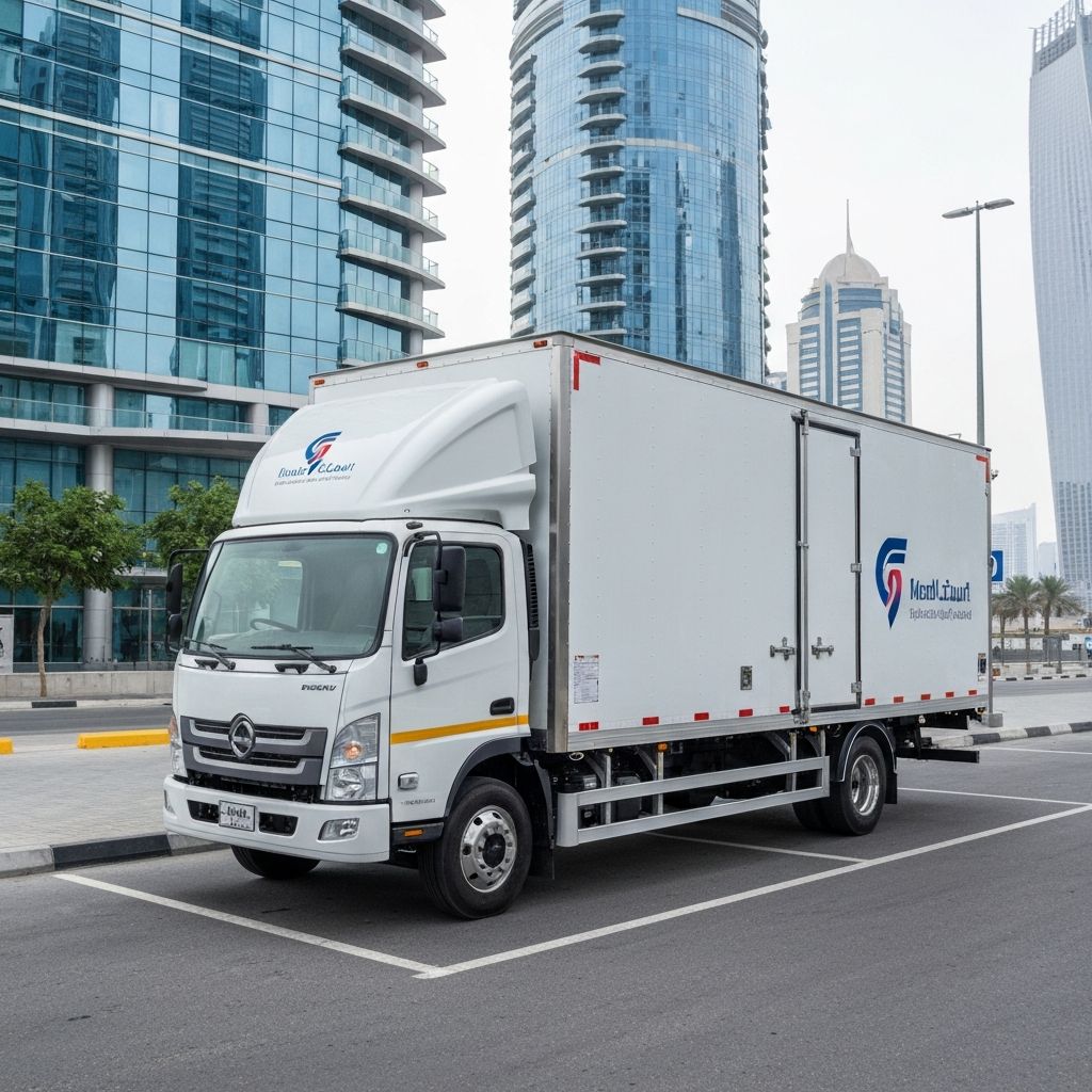 3 Ton Box Truck for rent in Dubai - Al-Amanah Transport