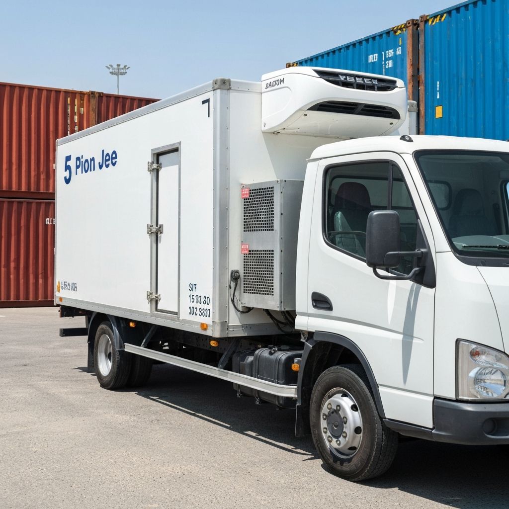 5 Ton Chiller Van for rent in Dubai - Al-Amanah Transport