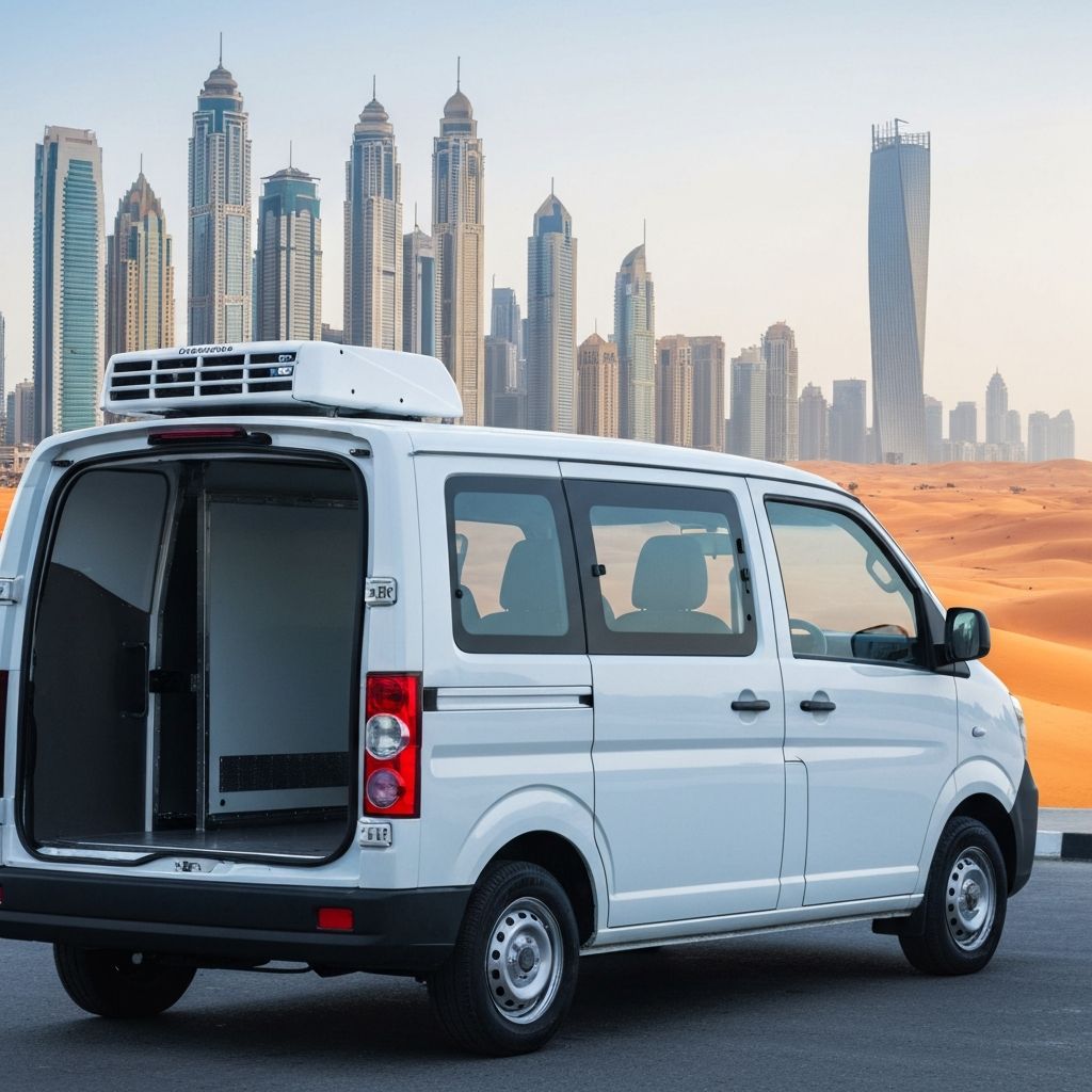 Refrigerated Van for rent in Dubai - Al-Amanah Transport